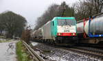 Die Cobra 2818 kommt die Gemmenicher-Rampe herunter nach Aachen-West mit einem Kesselzug aus Antwerpen-BASF nach Ludwigshafen-BASF(D).