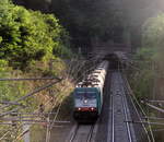 Die Cobra 2843 kommt aus dem Gemmenicher-Tunnel raus  mit einem Kesselzug aus Antwerpen-Noord/Verb.Adpo(B) nach Burghausen-Wackerwerk(D) und fährt nach Aachen-West und rollt die Gemmenicher-Rampe