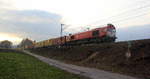 Die Class 66 DE6314  Hanna  von Crossrail kommt die Gemmenicher-Rampe herunter nach Aachen-West mit einem MSC-Containerzug aus Antwerpen-Krommenhoek(B) nach Germersheim(D).