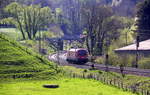 Taurus ÖBB 1116 129 von ÖBB  kommt von einer Schubhilfe vom Gemmenicher Tunnel zurück nach Aachen-West.