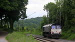 Ein Nachschuss von der Class 66 653-04 fährt für Crossrail  und sie fährt als Lokzug aus Aachen-West nach Montzen(B) und fährt die Gemmenicher-Rampe hoch.