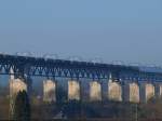 Das Viadukt von Moresnet auf der Montzenlinie.