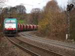 186 208 kommt von Belgien aus dem Gemmenicher Tunnel und rollt nun die nchsten 4km nach Aachen West die Rampe runter.