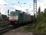 Die Cobra 2806 fhrt mit einem Containerzug von Aachen-West nach Montzen/Belgien 26.9.2010