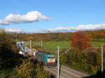 Panoramablick von der Brcke bei Nouvelaer auf das Dreilndereck B/D/NL mit seinem Aussichtsturm.