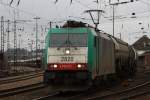 Die Cobra 2820 fhrt mit einem  Kesselzug von Aachen-West nach Montzen/Belgien.
6.2.2011