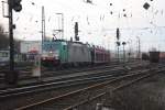 Die Cobra 2804 fhrt mit einem Autozug von Aachen-West nach Montzen/Belgien.