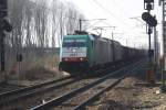 Die Cobra 2807 fhrt mit einem gemischten Gterzug in den Gemmenicher-Tunnel nach Aachen-West.