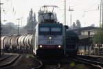 Zwei Cobra 2837 und eine 2806 steht in Aachen-West mit einem gemischten Gterzug bei Sommerwetter.