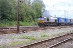 Die Class 66 DE6607 von Crossrail fhrt mit einem LKW-Walter-Zug von Aachen-West nach Belgien bei Sonne und Wolken.
17.9.2011