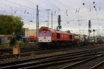 Die Class 66 DE6311  Hanna  von Crossrail fhrt mit einem Containerzug von Aachen-West nach Antwerpen-Combinant(B) bei Herbstwetter.