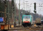 Die Cobra 2826 rangiert in Aachen-West bei Wolken am 18.2.2012.