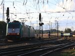 Zwei Cobra 2818 und 2832 rangiern in Aachen-West bei Sonnenschein am 22.9.2012.