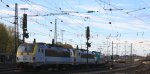 1851 von SNCB und 1840 werden von der Cobra 2835 gezogen durch Aachen-West bei schnem Herbstwetter am 9.11.2012.