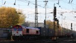 Die Class 66 PB12  Marleen  von Crossrail fhrt mit einem P&O Ferrymasters Containerzug aus Gallarate(I) nach Muizen(B) bei der Ausfahrt aus Aachen-West und fhrt in Richtung Montzen/Belgien bei