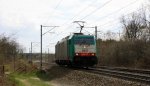 Die Cobra 2841 kommt als Lokzug aus Richtung Montzen-Gare(B) und fhrt in Richtung Aachen-West bei sonne und Wolken am 19.4.2013.