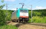 Die Cobra 2806 kommt als Lokzug aus Aachen-West und fhrt in Richtung Montzen(B) Aufgenomen bei Gemmenich(B) bei Sonnenschein am 2.6.2013.