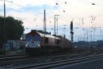 Die Class 66 DE6311  Hanna  von Crossrail  fhrt mit einem P&O Ferrymasters Containerzug aus Gallarate(I) nach Zeebrugge(B)  bei der Ausfahrt von Aachen-West in Richtung Montzen/Belgien am einem