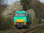 Vossloh G 2000 BB 272 404-5 vor frühlingshaften Hintergrund am 01.04.2014 auf der Rampe von Aachen West nach Belgien.