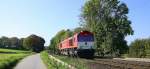 Die Class 66 DE6308  Anja  von Crossrail  kommt die Gemmenicher-Rampe herunter nach Aachen-West mit einem sehr langen MSC-Containerzug aus Antwerpen-Berendrecht(B) nach Weil Am Rhein(D).