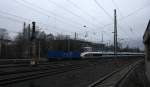 Ein Nachschuss vom Eurostar von Wildenrath nach England die Zug Lok war eine Cobra 2836.
Aufgenommen bei der Ausfahrt von Aachen-West in Richtung Montzen,Belgien.
 Aufgenommen vom Bahnsteig in Aachen-West. Bei Regenwolken am Kalten Nachmittag vom 25.2.2015. 