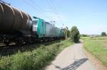 Ein Bilck auf zwei Cobra 2823 und 2826 sie kommen die Gemmenicher-Rampe hinunter nach Aachen-West mit einem Kesselzug aus Antwerpen-Petrol(B) nach Stuttgart-Hafen(D).