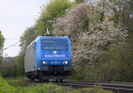 185 510-5 von Railtraxx kommt von einer Schubhilfe vom Gemmenicher Tunnel zurück nach Aachen-West.