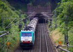 Die Cobra 2840 kommt aus dem Gemmenicher-Tunnel raus mit einem Kesselzug aus Antwerpen-BASF(B) nach Ludwigshafen-BASF(D) und fährt nach Aachen-West und rollt die Gemmenicher-Rampe herunter nach