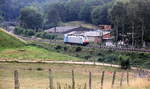 Ein Blick auf die 186 258-0 von Lineas/Railpool kommt die Gemmenicher-Rampe herunter nach Aachen-West als Lokzug aus Belgien nach Aachen-West(D). 
Aufgenommen im Wald von Reinartzkehl. 
Bei Sommerwetter am Abend vom 24.7.2018.