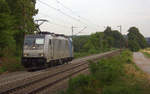 186 183-0 von Lineas/Railpool kommt als Lokzug von Aachen-West nach Belgien und fährt die Gemmenicher-Rampe hoch. 
Aufgenommen an der Montzenroute am Gemmenicher-Weg. 
Bei Wolken am Mittag vom 1.8.2018.