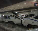 2024.10.19, CRH1A-A 1187, 1189, and unidentified CR400AF-S, ShenZhen North Station.