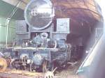 DSB S740, bekannt aus den 007 James Bond-film   Octopussy  (die Lokomotive lief damals auf der Nene Valley Railway, England), im NSVJ depot bei bhf Rungsted Kyst. Hersteller: Frichs A/S, Aarhus, Dnemark, 1928 als nr. 86, steuerung Heusinger, achsfolge 1C2t. 26/03/2005.