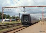 DSB IC 3 5032 wird am 13.08.09 als R 2336 nach Fredericia in Padborg auf Gleis 2 bereitgestellt.