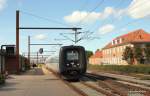 MF 5281 erreicht am 13.08.09 als EC 387 Aarhus - Hamburg Hbf den Bahnhof von Padborg und wird nach einem 10 Mintigem Aufenthalt weiter Richtung Flensburg fahren.