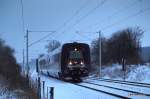 MF 5290 ist am 12.01.10 als ICE-Ersatz fr den ICE 237 von Hamburg Hbf nach Kopenhagen kurz vor Reinfeld (Holst.) auf dem Weg nach Lbeck Hbf unterwegs.