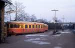 VNJ (Varde-Nørre Nebel-Jernbane): Schienenbusse (ex-SJ) Bahnhof Varde am 24.