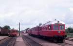 OHJ (Odsherreds Jernbane) Diesellok 39 (Frichs 1952) mit Personenwagen Nykøbing Sjælland am 25.