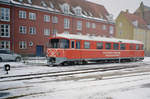 Lokalbanen, Helsingør-Hornbæk-Gilleleje-Banen (HHGB): Der Dieseltriebwagen steht am 25.