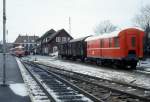 HFHJ (Hillerød-Frederiksværk-Hundested-Jernbane, auch Frederiksværkbanen genannt):  Bahnhof Frederiksværk am 23.