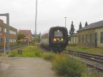 IC3 5218 aus Thisted kommend bei der Einfahrt in den Bahnhof von Holstebro