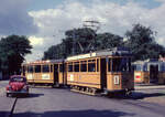 Århus ÅS SL 1 (Tw 6) Dalgas Avenue am 27. Juli 1968. - Der Zug verlässt eben den Betriebshof. - Scan eines Diapositivs.