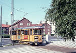 Århus / Aarhus ÅS: Ein Zug der SL 2 (Bw 41) in Richtung Marienlund verlässt am 8.