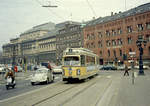 København / Kopenhagen Københavns Sporveje SL 6 (DüWAG-GT6 815) København K, Stadtzentrum, Holmens Kanal im November 1968. - Scan eines Farbnegativs. Film: Kodak Kodacolor X.