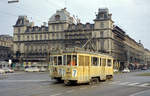 København / Kopenhagen Københavns Sporveje SL 7 (Tw 598 / Tw 602) København K, Dronning Louises Bro / Søtorvet am 2. Februar 1969. - Scan eines Farbnegativs. Film: Kodak Kodacolor X.