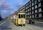 København / Kopenhagen SL 16 (Tw 567 + Bw 15xx) København NV, Bispebjerg, Frederiksborgvej  am 31. Dezember 1969. - Scan eines Farbnegativs. Film: Kodak Kodacolor X. - Mit diesem alten Straßenbahnbild aus Kopenhagen möchten mein Sohn Stefan und ich Euch allen einen guten Rutsch ins neue Jahr wünschen.