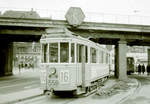 København / Kopenhagen Københavns Sporveje SL 16 (Tw 558 + Bw 15xx) København N, Nørrebro, Nørrebrogade / Lundtoftegade / Mimersgade / Nørrebro Station im Februar 1969.