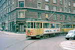 København Københavns Sporveje SL 2 (E-Wagen; Tw 515 + Bw 1556) Frederiksberg, Holger Danskes Vej / Nordre Fasanvej am 3. Juni 1969. - Scan eines Farbnegativs. Film: Kodak Kodacolor X.