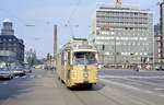 København / Kopenhagen Københavns Sporveje SL 16 (DÜWAG/Kiepe-GT6 878) København V, Vesterbro, Vesterbrogade / Vester Farimagsgade / Meldahlsgade am 14.