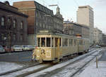 København / Kopenhagen Københavns Sporveje SL 16 (Tw 520 + Bw 15**) København K, Nørre Voldgade am 6. Februar 1970. - Scan eines Farbnegativs. Film: Kodak Kodacolor X.