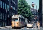 Kbenhavn / Kopenhagen KS SL 5 (DWAG-GT6 886) Nrregade / Frue Plads im Mai 1971.